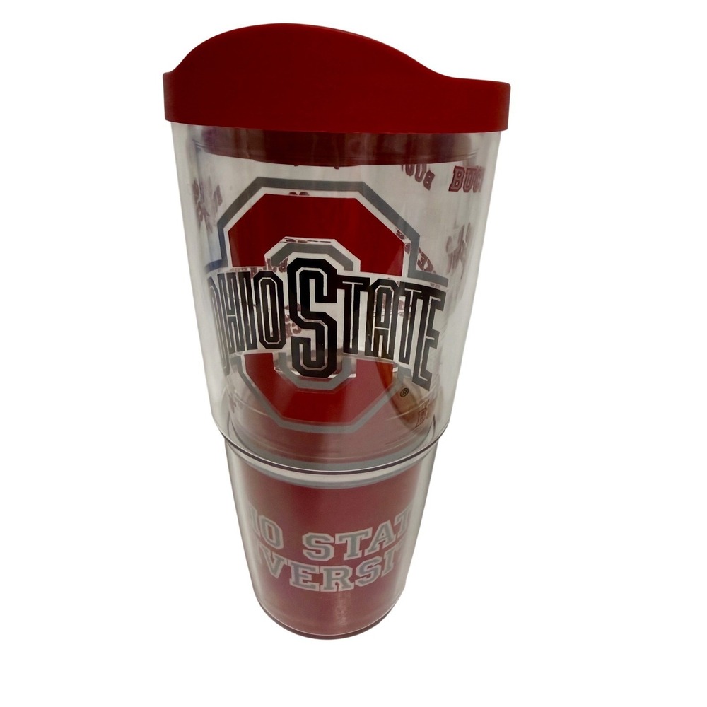 Tervis Ohio State Buckeyes 24oz Insulated Tumbler Travel Mug with Lid Go Bucks